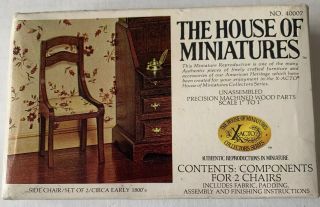 The House Of Miniatures Side Chair Set Of 2 Early 1800 