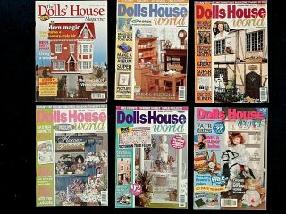 Dolls House World 6 Magazines,  The Secret Garden,  Hanger Dresses,  Tilling The Ga