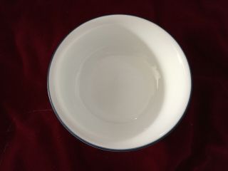 Set Of 3 Corelle Payden Nordic Blu Soup/cereal Bowls White With Blue Rim,  Euc
