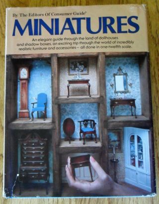 Miniatures Hc Dj 1979 Dollhouses Shadow Boxes 1/12 Scale By Guidebook How To