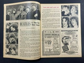 Chcago Tribune Tv Week Feb 29 - March 1964 Beatles Beatlemania Article