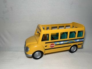 Calico Critters Sylvanian Families School Bus Complete W All Seats Yellow
