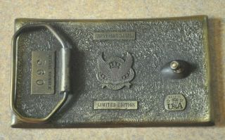 Vintage Winchester Repeating Arms Red Enamel Belt Buckle 360 1979 2