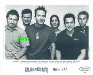 Press Photo: Silverchair & Blink 182 8x10 B&w 1999