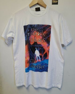 Vtg 90s Brockum Moody Blues Time Traveller Tour T Shirt Mens Size Large