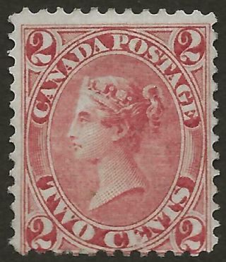 1864 Colony Of Canada Sg44 2c Rose Red Fine No Gum Cat £600