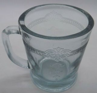 Vintage Fire - King Sapphire Blue Glass Philbe 8 Oz Mug Coffee Cup Anchor Hocking
