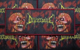 Deteriorate [strip Maroon] - - - Official Woven Patch /darkified Deicide Morgoth