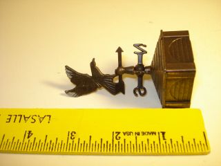 Vintage Durham Industries Metal Miniature Antique Weather Vane with Bird 3