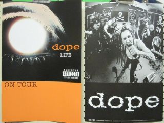 Dope 2001 Life 2 Sided Epic Records Promotional Poster Flawless Old Stock