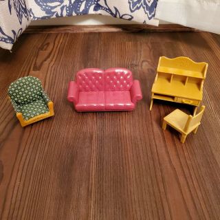 Calico Critters Sylvanian Families Living Room Furniture Spares Chair Sofa Desk
