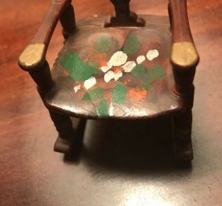 Vintage Renwal John F Kennedy Miniature Rocking Chair Dollhouse Furniture 65 3
