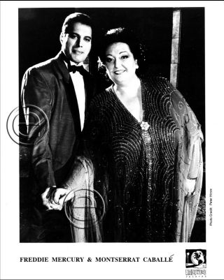 Queen Freddie Mercury & Montserrat Caballé Photo 8x10 Q160