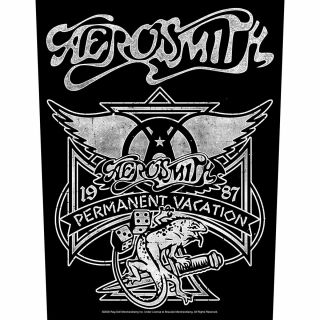 Aerosmith Permanent Vacation 2020 Giant Back Patch 36 X 29 Cms Official Merch