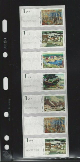 Canada 2019 Kiosk Stamps Error Strip Us Rate Mnh
