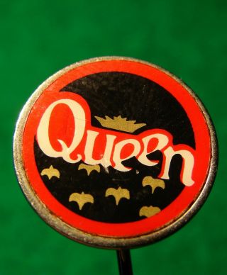 Antique Badge Queen Pop Music Rock Freddie Mercury/4l