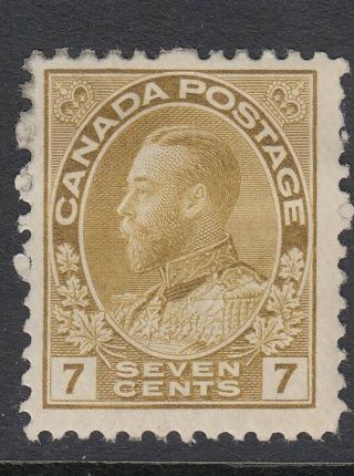 Canada 1914 7c.  Pale Sage - Green,  Mounted (sg207)