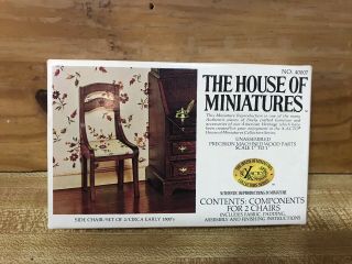 House Of Miniatures Furniture Kit 2 Side Chairs 40007