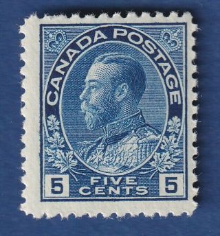 Canada Stamps 111 5c Blue Kgv Admiral Issue F/vfmnh