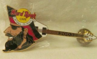 Hard Rock Cafe Cayman Islands 2003 Pirate Week White Guitar Pin 17050
