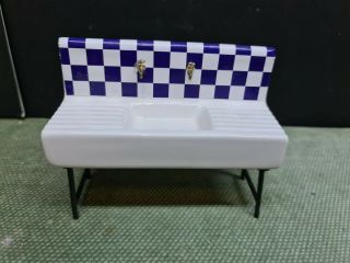 Doll House Furniture Victorian White Butler Sink 1.  12th Th