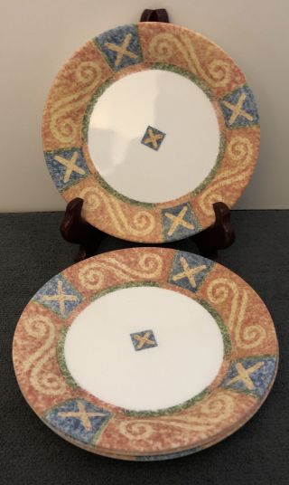 Set Of 4 Vintage Corelle Sand Art 7 1/4 " Bread Dessert Plates
