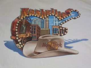 Vintage Hard Rock Cafe " Nashville " T - Shirt - Medium
