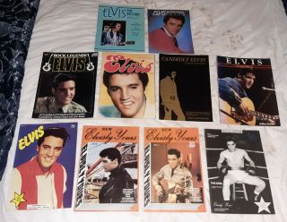 10 Various Elvis Magazines From The 1980 
