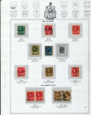 Canada Gv Incl Coil Issues War Tax (appx 40 Stamps) Bat 151