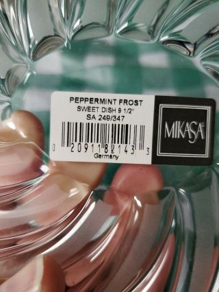 Mikasa Peppermint Frost Sweet Dish 9 1/2 
