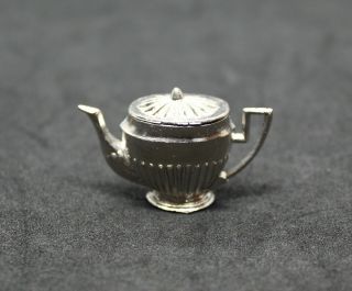 Vintage Dollhouse Miniature Metal Tea Pot