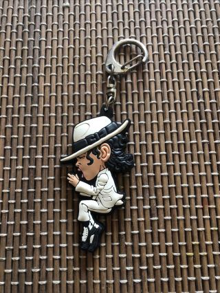 Michael Jackson Keychain Silicone Mj Smooth Criminal Key Ring