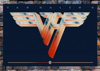 Van Halen Ii 1979 Logo Poster Promo 24 " X 16 " Cool Af As Vinyl