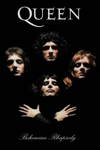 Queen Bohemian Rhapsody Group Photo Poster