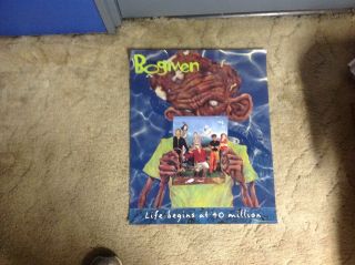 The BOGMEN Promo POSTER cd LP.  alt band music vintage classic rock. 2