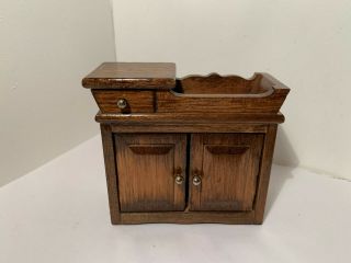 Vintage Dollhouse Miniatures Wooden Dry Sink 81