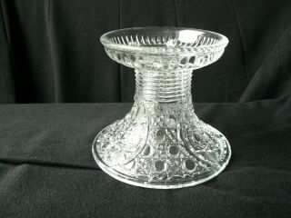 Rotec Punch Bowl Base Clear Non - Flint Mckee & Brothers,  Eapg