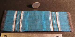 Teal Guatemalan Blanket Bedspread Tablecloth Estate - OK 1:12 Mini 3567 3