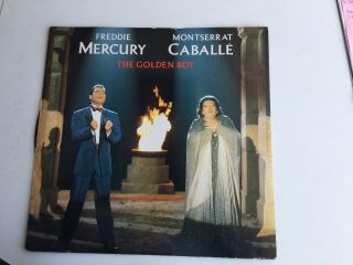 Freddie Mercury / Montserrat Caballe 12” Vinyl 1988 The Golden Boy