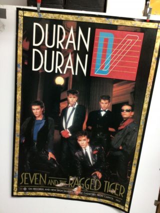 Duran Duran - Seven And The Ragged Tiger 1983 Promo Poster 24” X 36”