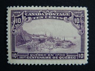 101 Mogm 10c Violet Picturesque " Quebec City In 1700 " Cv=$300.  00