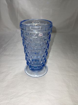 Vintage Blue Fostoria American Whitehall Iced Tea Tumblers Indiana Glass