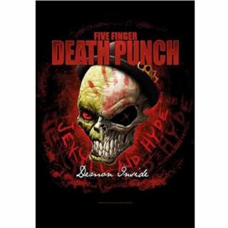 Five Finger Death Punch Textile Poster Fabric Flag Demon Inside