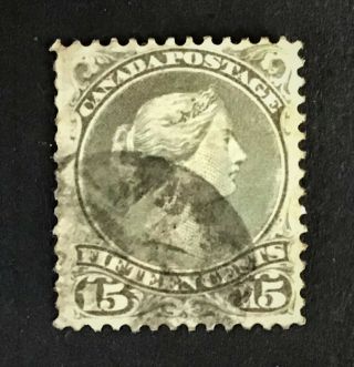 Canada Early Qv 15c.  Grey Large Head Unchecked Cv?