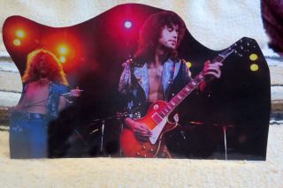 Led Zeppelin Rock Group W - Robert Plant & Jimmy Page Tabletop Standee 10 " Long