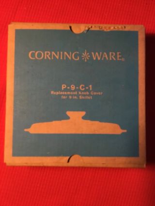 Vintage Pyrex Corning Ware P 9 C 1 Replacement Lid Knob Cover For 9” Skillet
