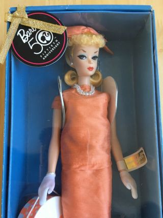 Barbie Silkstone Voyage In Vintage 50th Anniversary Gold Label Doll Nrfb