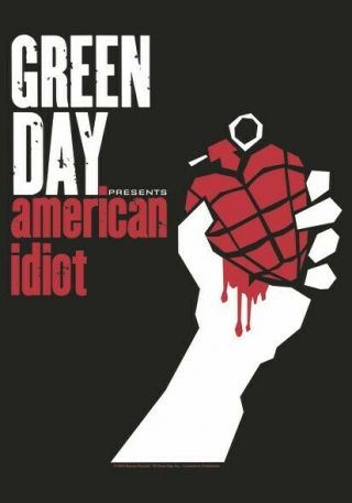 Green Day Textile Poster Fabric Flag American Idiot