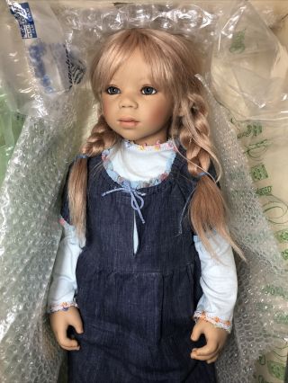 32” Annette Himstedt Doll “jani” 216/377 All Blonde With A Box &