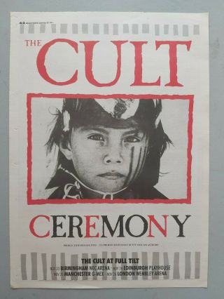The Cult Ceremony Trade Advert / Poster